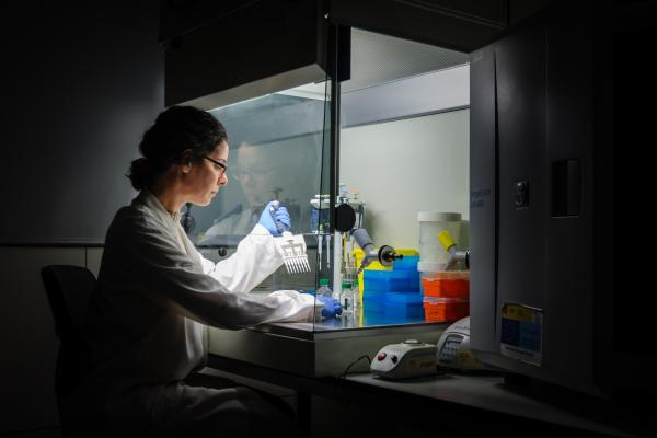 laboratorio scienziata