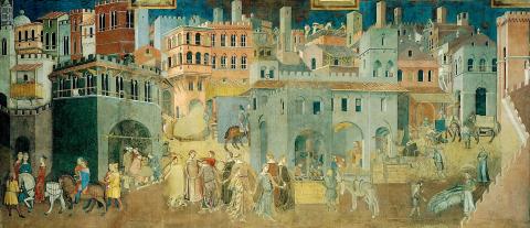 Ambrogio Lorenzetti, Allegoria del Buon Governo (1338), Siena
